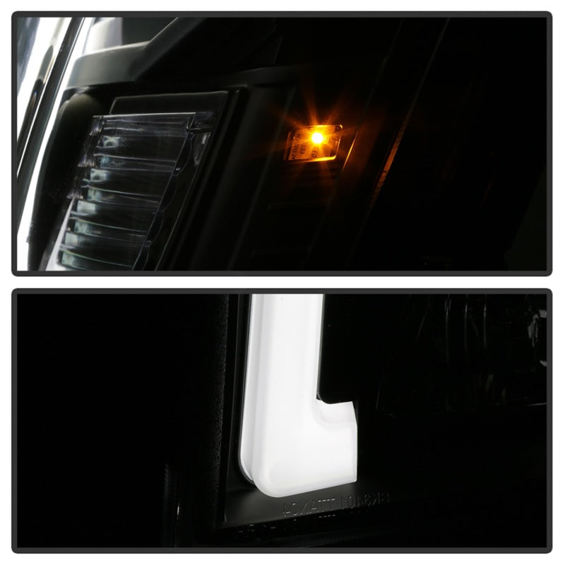 Spyder 04-15 Nissan Titan / 04-07 Nissan Armada V2 Projector Headlights - Black PRO-YD-NTI04-DRL-BK - 5085504