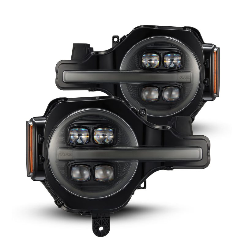 AlphaRex 21-23 Ford Bronco NOVA LED Proj Headlights Alpha-Black w/Activ Light/Seq Signal/DRL - 880259