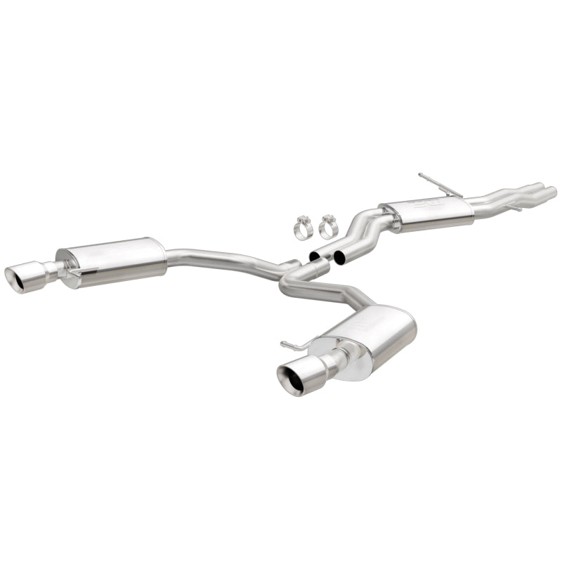 MagnaFlow Sys C/B 12-15 Audi A6 / A7 3.0L V6 SS 2.5in Dual Split Rear Ext 4in Tips - 19159