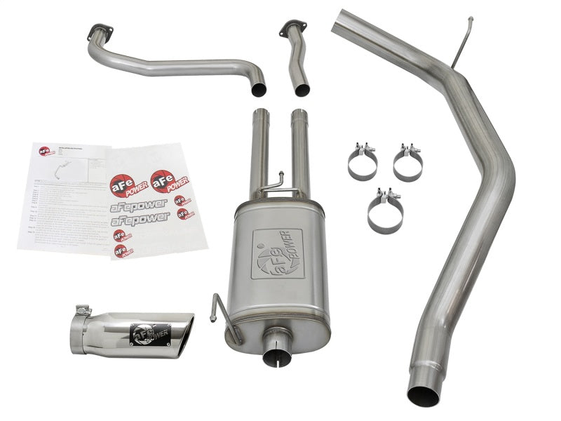 aFe MACH Force-Xp 2-1/2in Cat-Back Exhaust System w/ Polished Tip 16-17 Nissan Titan XD V8 5.6L - 49-46125-P
