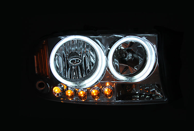 ANZO 1994-2001 Dodge Ram Crystal Headlights Black - 111067
