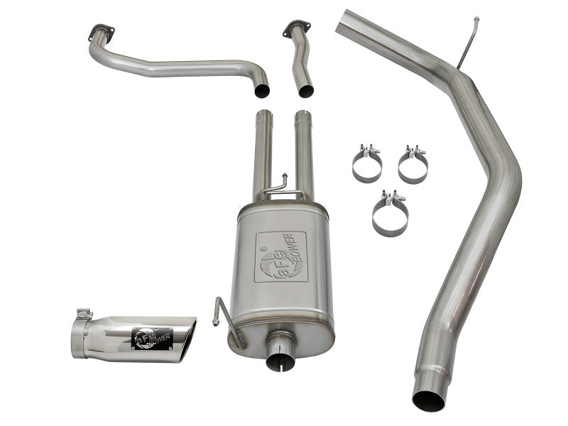 aFe MACH Force-Xp 2-1/2in Cat-Back Exhaust System w/ Polished Tip 16-17 Nissan Titan XD V8 5.6L - 49-46125-P