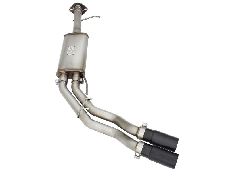 aFe Rebel Series Exhaust SS Front Side Exit CB w/ Black Tips 10-14 Ford F150 Ecoboost V8 6.2L - 49-43071-B