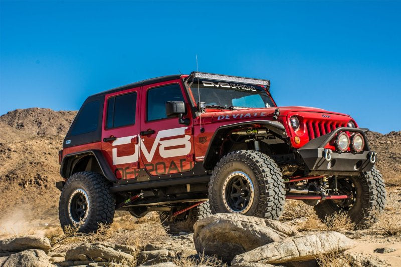 DV8 Offroad 07-18 Jeep Wrangler JK Front &amp; Rear Flat Tube Fenders - FENDB-02