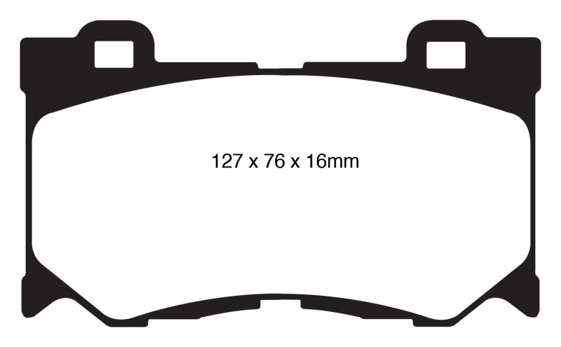 EBC 08-13 Infiniti FX50 5.0 Redstuff Front Brake Pads - DP31823C