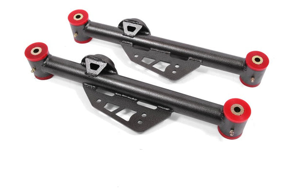 BMR 79-98 Fox Mustang Non-Adj. Lower Control Arms (Polyurethane) - Black Hammertone - TCA014H for 1979-1998 Ford Mustang - fr