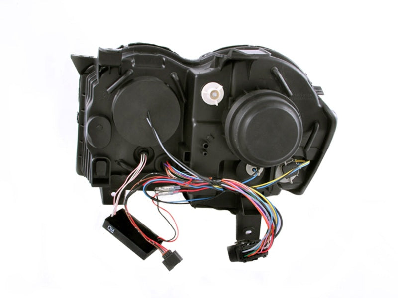 ANZO 2008-2010 Jeep Grand Cherokee Projector Headlights w/ Halo Black (CCFL) - 111213