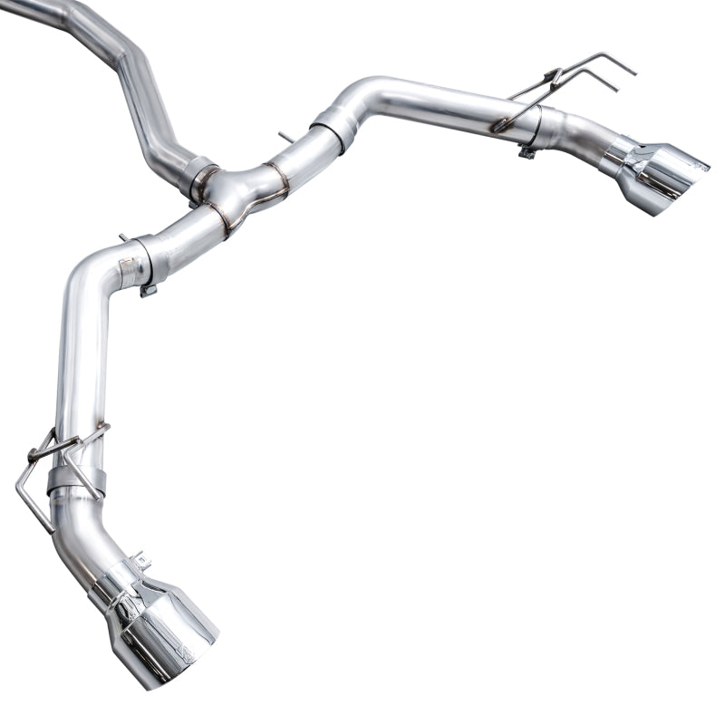 AWE Tuning 22+ Honda Civic Si/Acura Integra Track Edition Catback Exhaust - Dual Chrome Silver Tips - 3020-32331