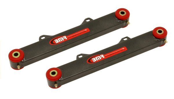 BMR 10-15 5th Gen Camaro Rear Non-Adj. Toe Rods (Polyurethane) - Black Hammertone - TR002H for 2010-2015 Chevrolet Camaro
