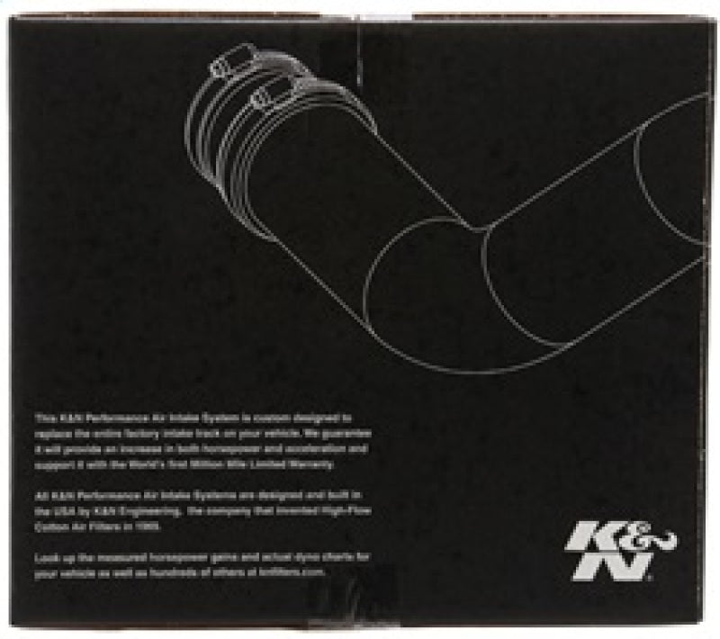 K&N 95-99 Toyota Tacoma L4-2.4L/2.7L Performance Air Intake Kit - 57-9012 for 1995-1999 Toyota Tacoma - front view