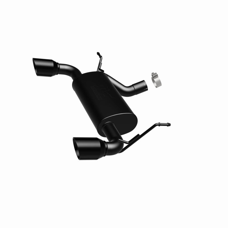 MagnaFlow 07-17 Jeep Wrangler JK 3.8/3.6L Dual Split Rear Exit Black Axle-Back Exhaust - 15160