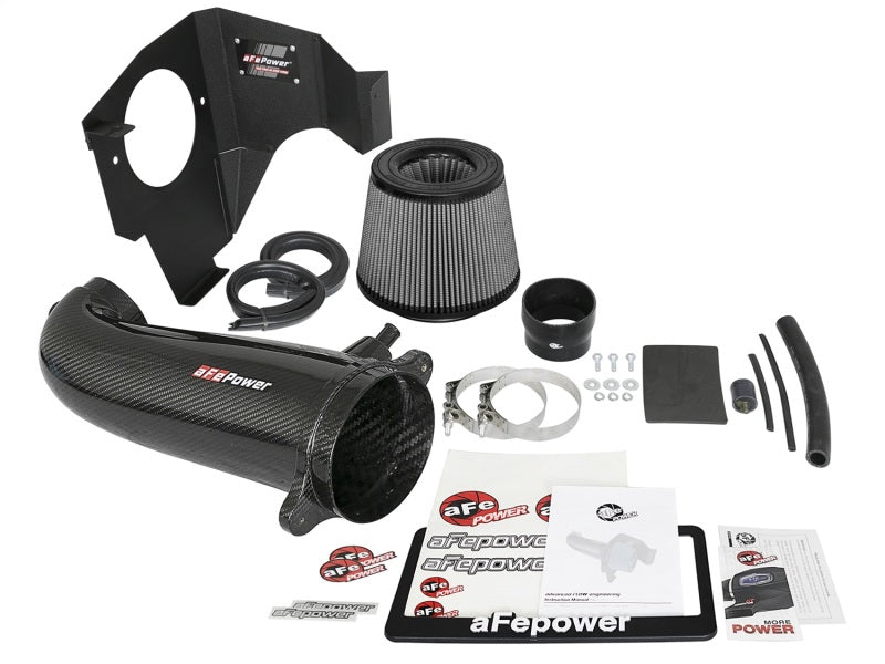 aFe POWER Magnum FORCE Carbon Fiber Stage 2 Track Series Pro Dry S CAIS - 11-18 Dodge Challenger V8 - 51-12162-C