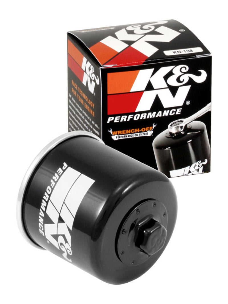 K&N Suzuki / Arctic Cat / Cagiva / Kawasaki / Kymco / Aprilia 2.813in OD x 3.031in H Oil Filter - KN-138