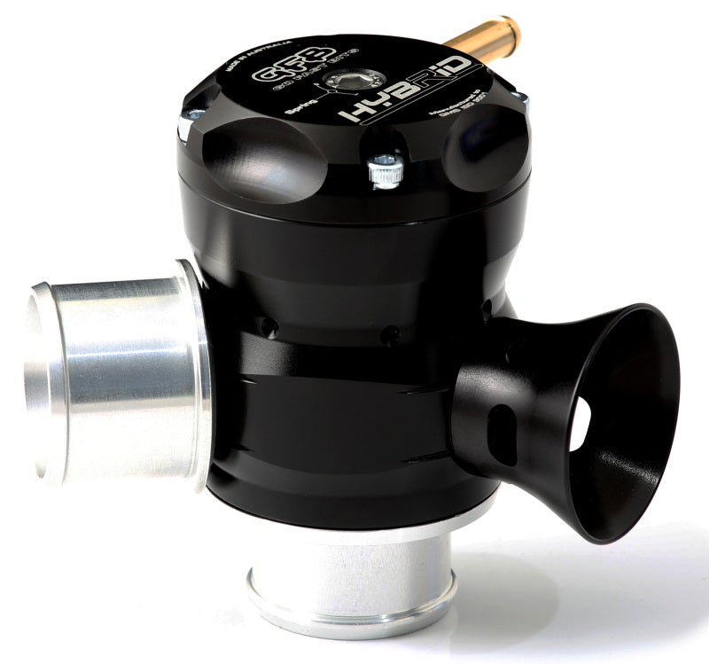 GFB HYBRID TMS Dual Port (33mm Inlet/Outlet) Mitsubishi EVO I-X - T9233 for 2003-2015 Mitsubishi Lancer - angle view