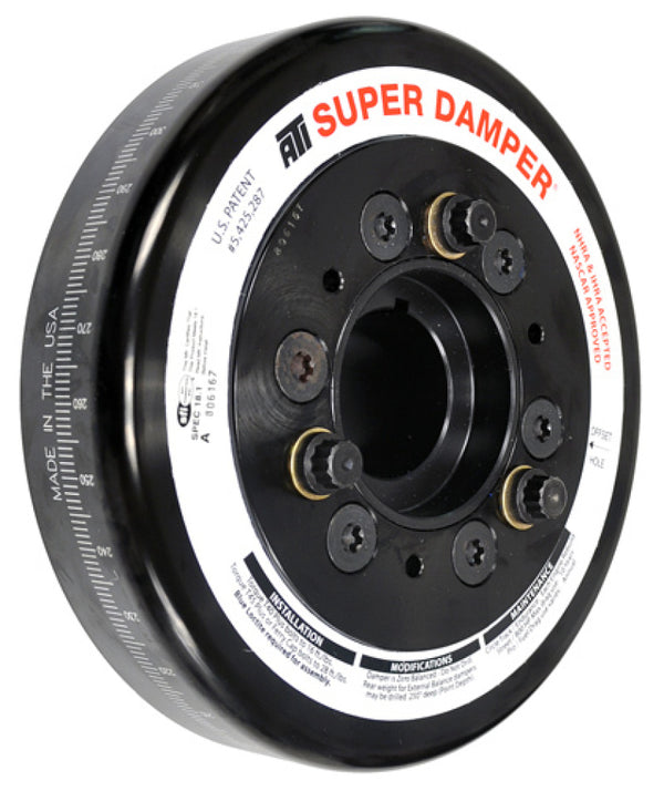 ATI Damper - 7.07in - Alum - 6 Grv - Toyota Supra - 94-98 - JZ80 - 5.88 Drive - 2RG - OEM Belt Size - ATI918572 for 1993-2002