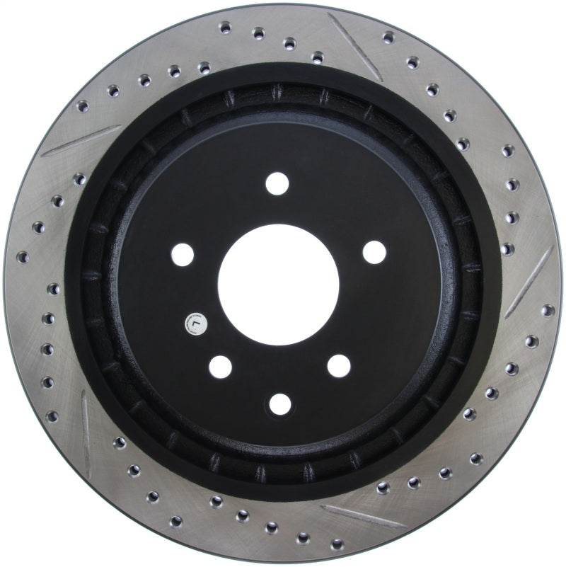 StopTech Infiniti G37 / Nissan 370Z SportStop Slotted &amp; Drilled Rear Left Rotor - 127.42101L