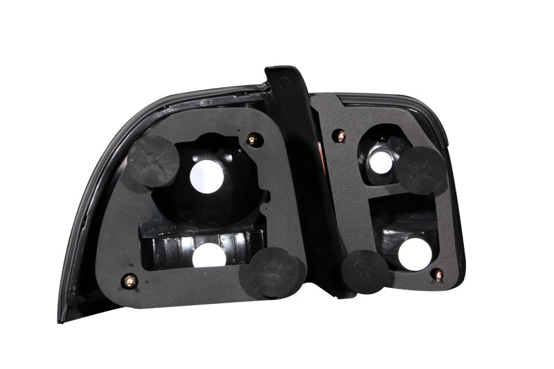 ANZO 1996-1997 Honda Accord Taillights Black - 221039