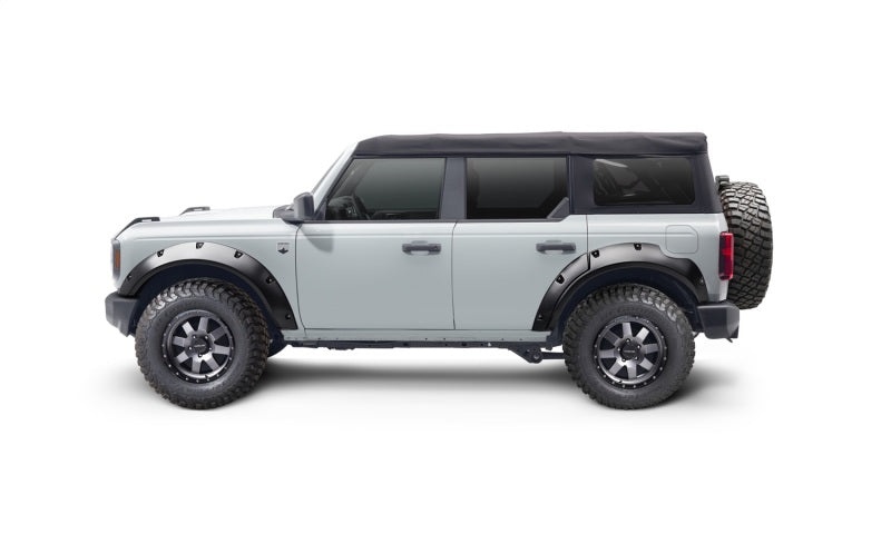 Bushwacker 2021+ Ford Bronco 4-Door Pocket Style Flares 4pc - Black - 20960-02