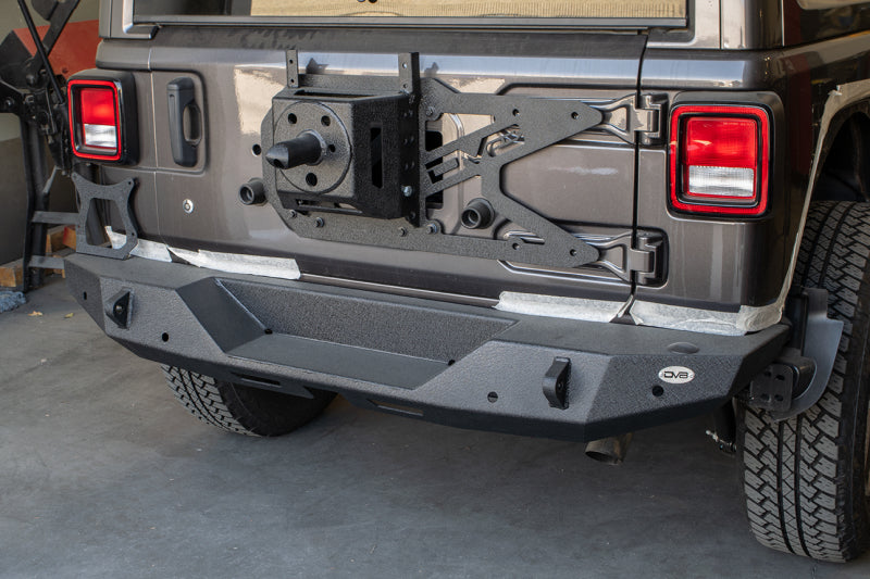 DV8 Offroad 2018+ Jeep Wrangler JL Tailgate Mounted Tire Carrier - TCJL-01
