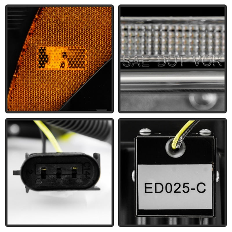Spyder Apex 20-22 Ford F250/F350 (Halogen) High-Power LED Headlights - Black PRO-YD-FS20HALAP-SEQ-BK - 5088635