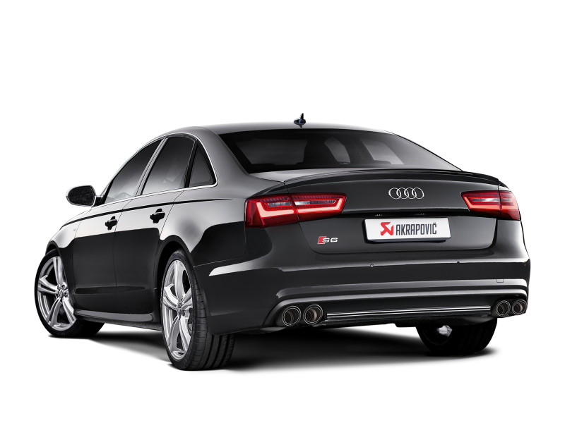 Akrapovic 13-17 Audi S6 Avant/Limousine (C7) Evolution Line Cat Back (Titanium) w/ Carbon Tips - S-AU/TI/6H