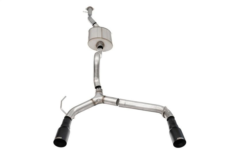 Corsa 21+ Ford Bronco 2.7L 4-Door 2.75in Cat-Back Dual Rear Exhaust w/ 4in Straight-Cut Black Tips - 21210BPC