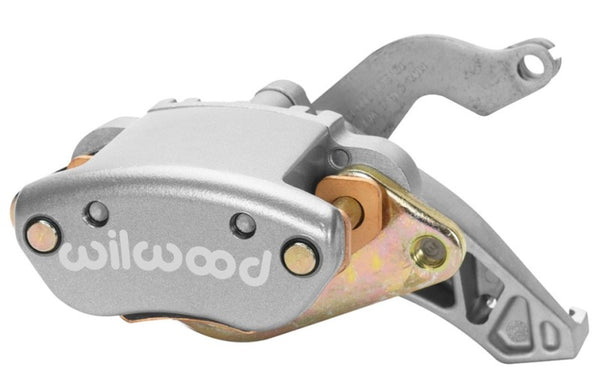 Wilwood Caliper-MC4 Mechanical-L/H - Silver No Logo 1.19in Piston .81in Disc - 120-12070 by Wilwood
