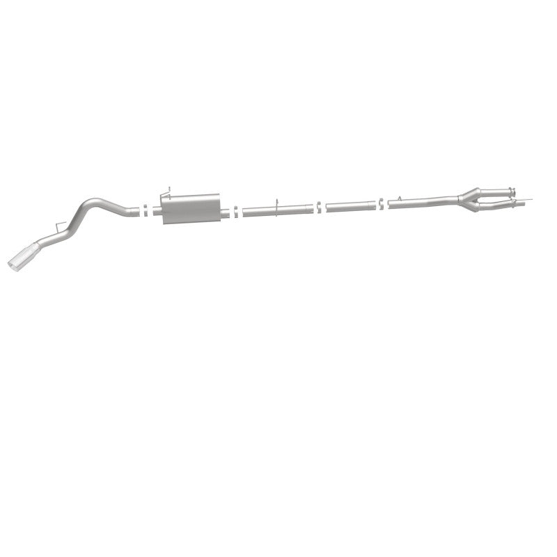MagnaFlow Sys C/B 11-15 Ford Super Duty F250 6.2L EC CC, SS 3.5in Single Rear Pass Side Ext 5in Tip - 19174