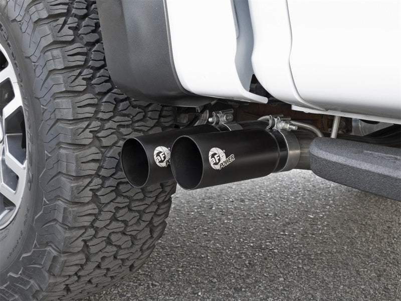 aFe POWER Rebel Series 3in 409 SS Cat Back Exhaust w/ Black Tips 17 Ford F-150 Raptor V6-3.5L - 49-43091-B