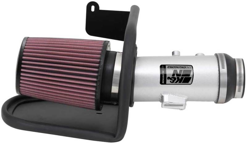 K&amp;N 13-14 Honda Accord 3.5L V6 69 Series Typhoon Air Intake System - Silver Cold Air Intake Kit - 69-1212TS