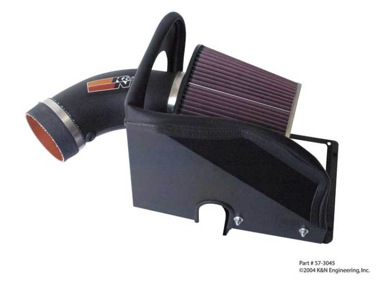 K&N 99-04 Chevy Impala / Pontiac Grand Prix V6-3.8L Performance Intake Kit - 57-3045 for 2000-2005 Chevrolet Impala - front v