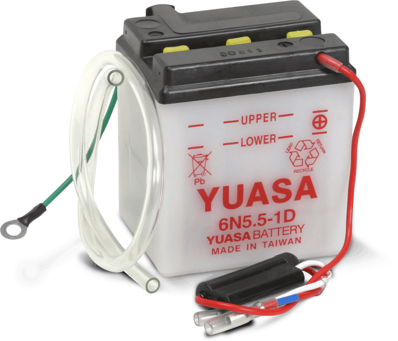 Yuasa 6N5.5-1D Conventional 6 Volt Battery - YUAM2655B