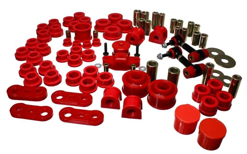 Energy Suspension 08-12 Subaru Impreza WRX Red Hyper-Flex Master Bushing Set - 19.18102R for 2008-2014 Subaru Impreza - front