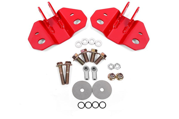 BMR Suspension 15-19 Ford Mustang Rear Upper Shock Mount- Red - SM760R for 2015-2019 Ford Mustang