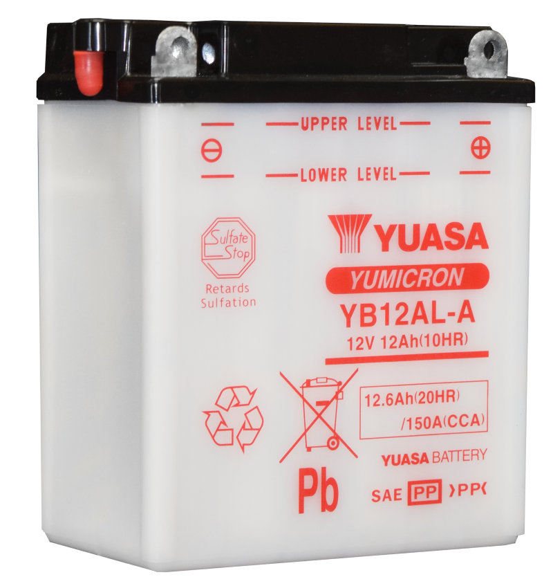 Yuasa YB12AL-A Yumicron 12 Volt Battery - YUAM2221Y by Yuasa Battery