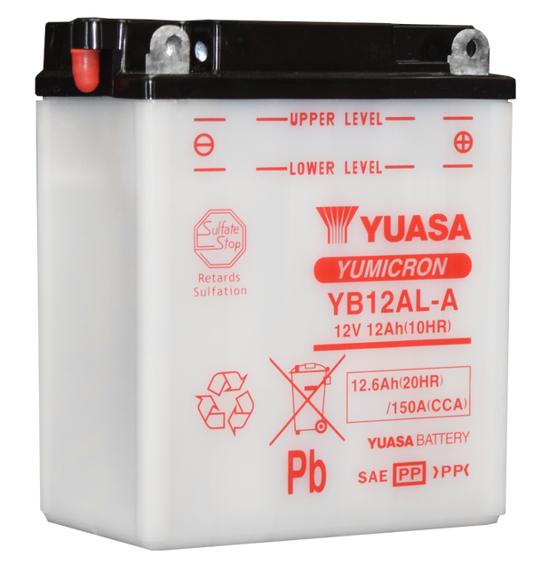 Yuasa YB12AL-A Yumicron 12 Volt Battery - YUAM2221Y by Yuasa Battery