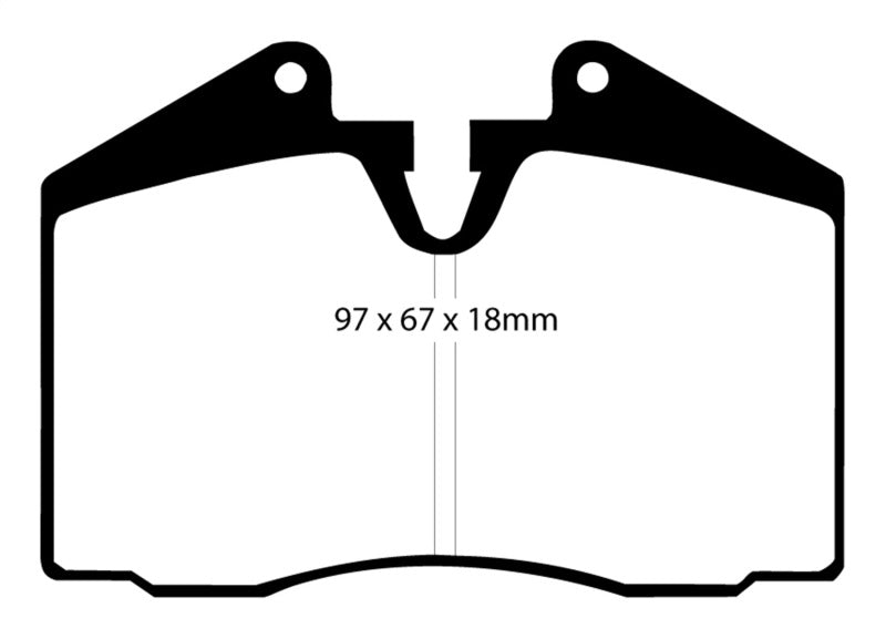 EBC Redstuff Front/Rear Brake Pads (Axle Set Only) - DP3612C