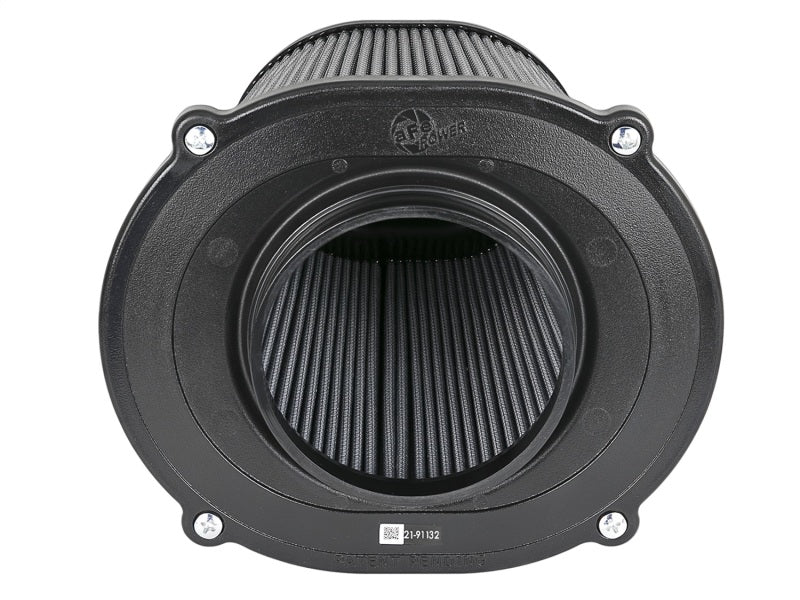 aFe Quantum Pro DRY S Air Filter Inverted Top - 5in Flange x 8in Height - Dry PDS - 21-91132