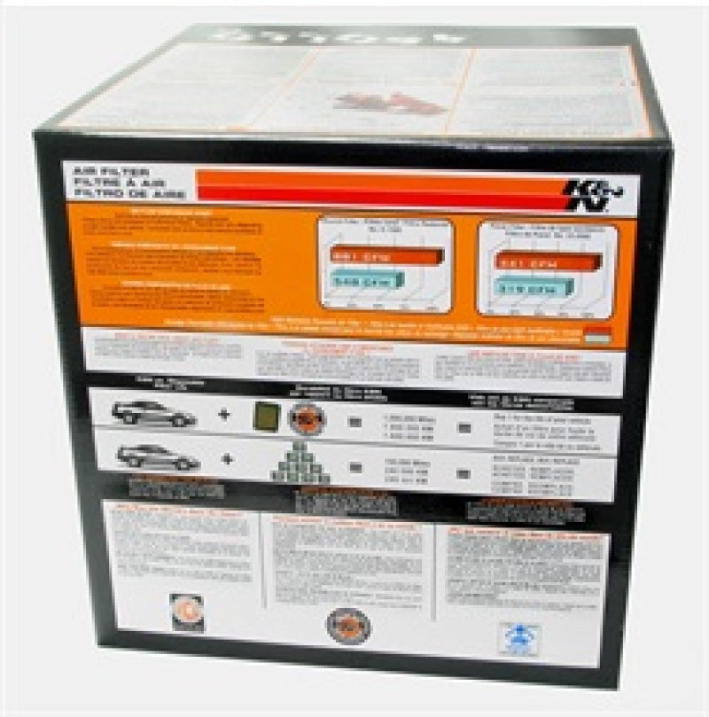 K&N Universal Apollo Black Cold Air Intake - 70mm OD FLG PP - RC-5052AB