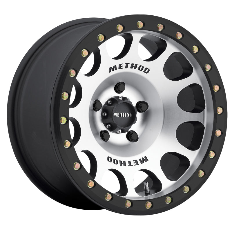 Method MR105 Beadlock 17x9 -38mm Offset 5x5 71.5mm CB Machined w/Matte Black Ring Wheel - MR10579050338B