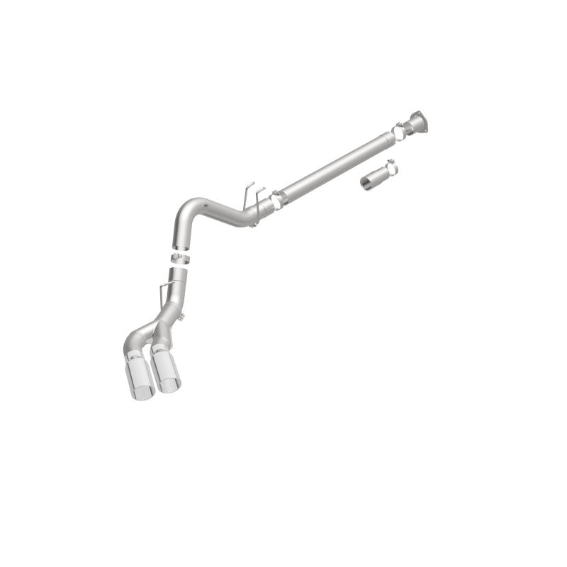 MagnaFlow 08-17 Ford F-250/F-350/F-450 4.6L/6.7 DPF-Back SS 4in Dual Single Passenger Side Rear Exit - 17873