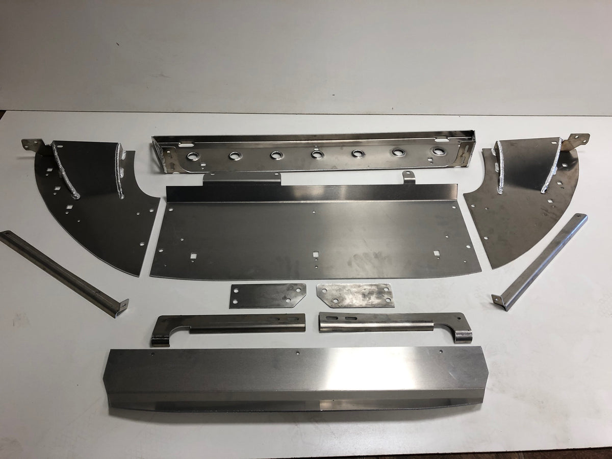 DMGFab Focus RS Front Rally Skid Plate - UpTurned Lip