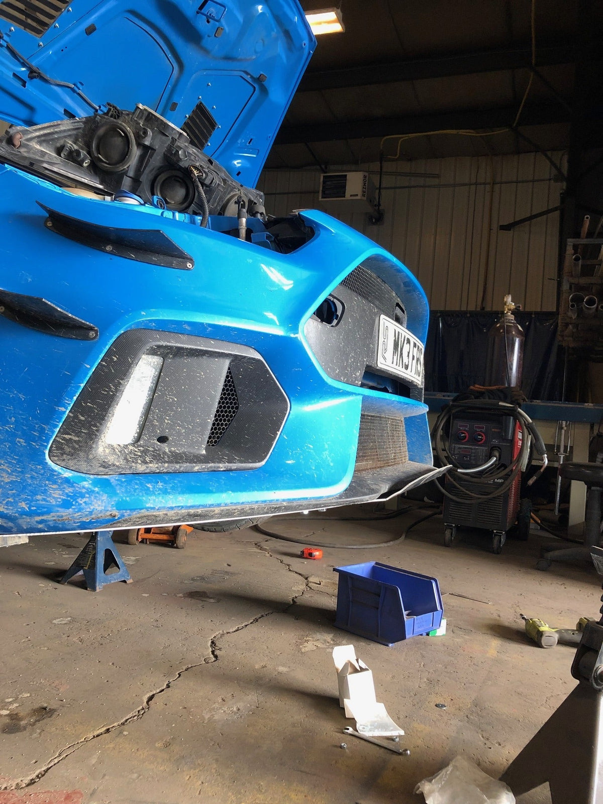 DMGFab Focus RS Front Rally Skid Plate - UpTurned Lip