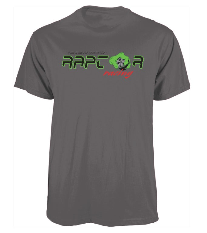 Raptor Racing Dark Grey Gildan Softstyle Ring Spun T-Shirt - Large