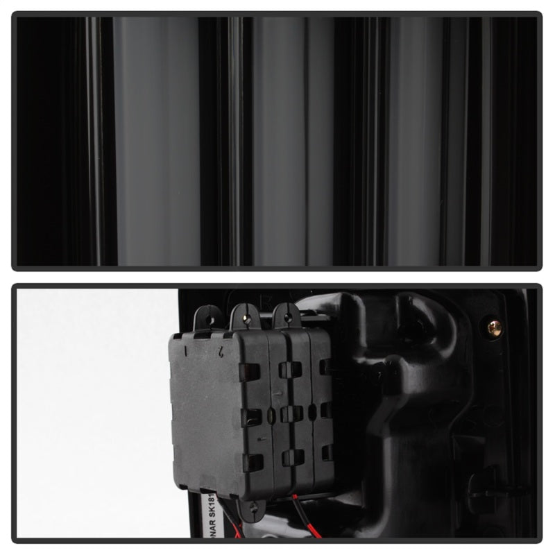Spyder 07-16 Jeep Wrangler Verison 2 Light Bar LED Tail Lights - Smoke (ALT-YD-JWA07V2-LBLED-BSM) - 5084781