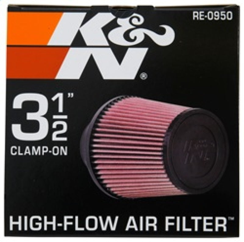 K&N Universal Rubber Filter 3 1/2inch ID FLG / 6inch Base / 4-5/8inch Top / 6inch Height - RE-0950