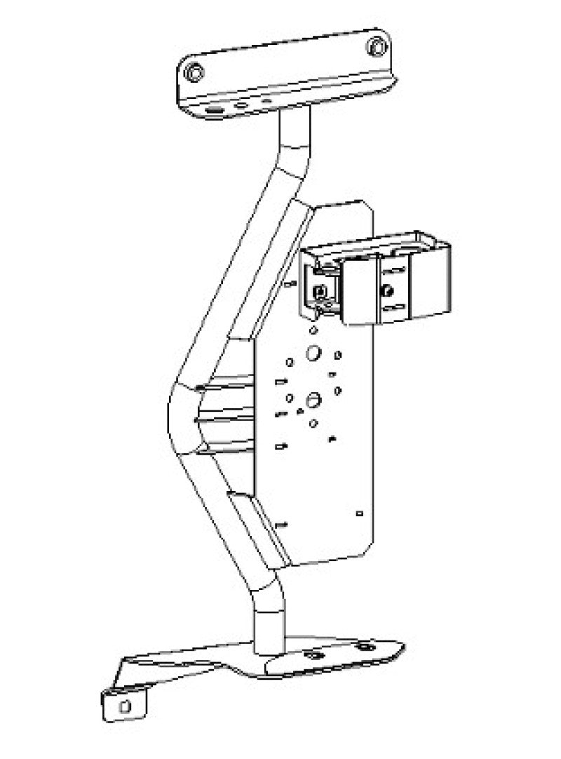 Go Rhino 18-24 Jeep Wrangler JL/JLU/JT Front Fender Jack Mount for Hi-Lift Jack - Tex. Blk - 701011T