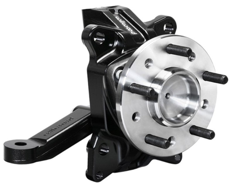 Wilwood Spindle Kit Pair w/ Hub &amp; Steering Arm 71-87C10 Pickup 2.50in Drop - 831-14202