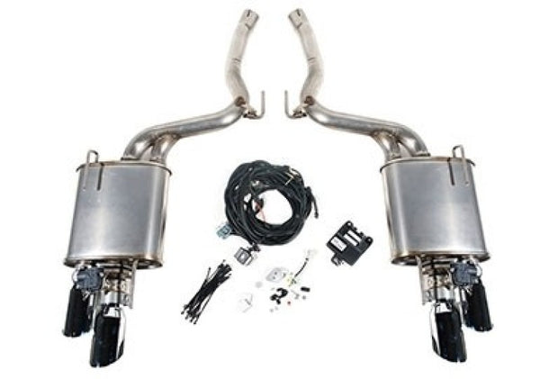 Roush 2018-2023 Ford Mustang 5.0L V8 Active Exhaust Kit - 422100 for 2018-2021 Ford Mustang - front view