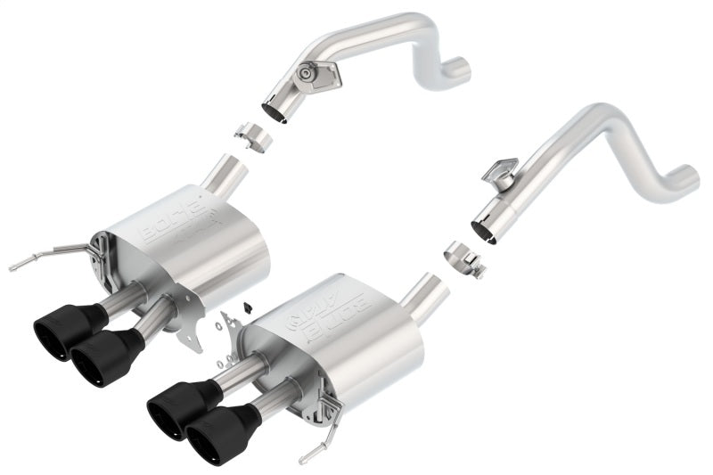 Borla 14-18 C7 Corvette Stingray Axle-Back ATAK Exhaust 2.75in To Muffler Dual 2.0in Out 4.25in Tip - 11869CB